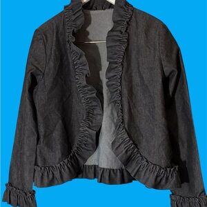 Black denim jacket NWOT